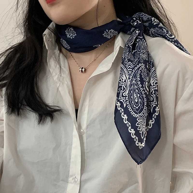 Luxury Fashion 70cm Satin Square Silk Scarf For Women Hair Hand Neckerchief Wrist Hijab Wraps Lady Shawl Ribbon Bandana Z260330