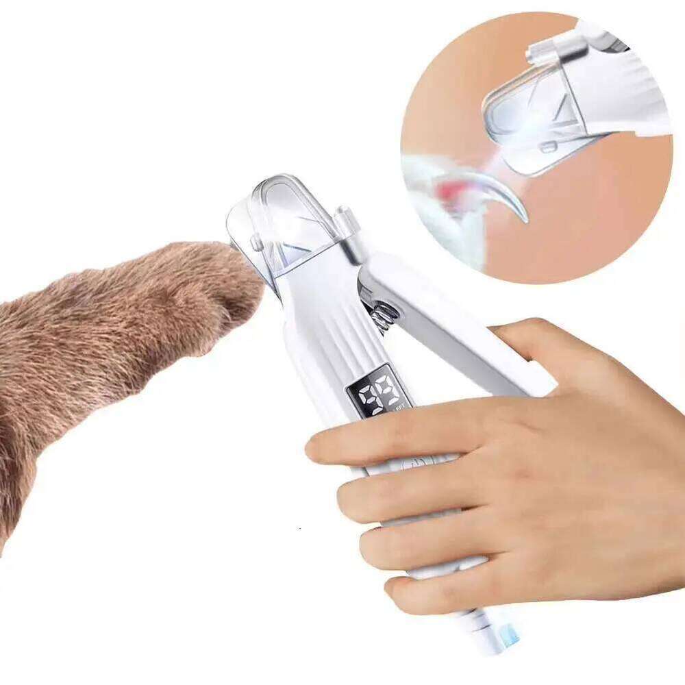 2 in 1 Electric with LED Lights Pet Dog Nail Trimmer and Grinder for Small Medium Large Dogs/Cats