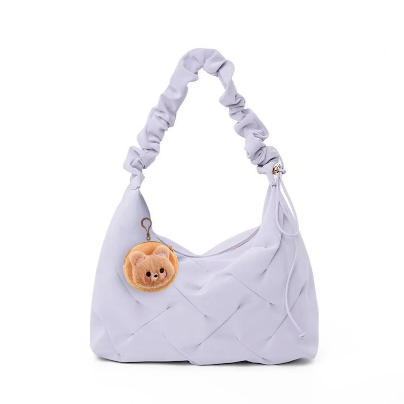 New Casual Versatile High-End Quilted Ruffled Shoulder Crossbody Bag