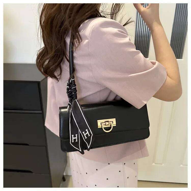 Chic Spring Hot Sale Of The Season Women S Single Shoulder Luxury Ribbon Butterfly Knot Small Square Bag Soft PU Leather Neu Liksusie
