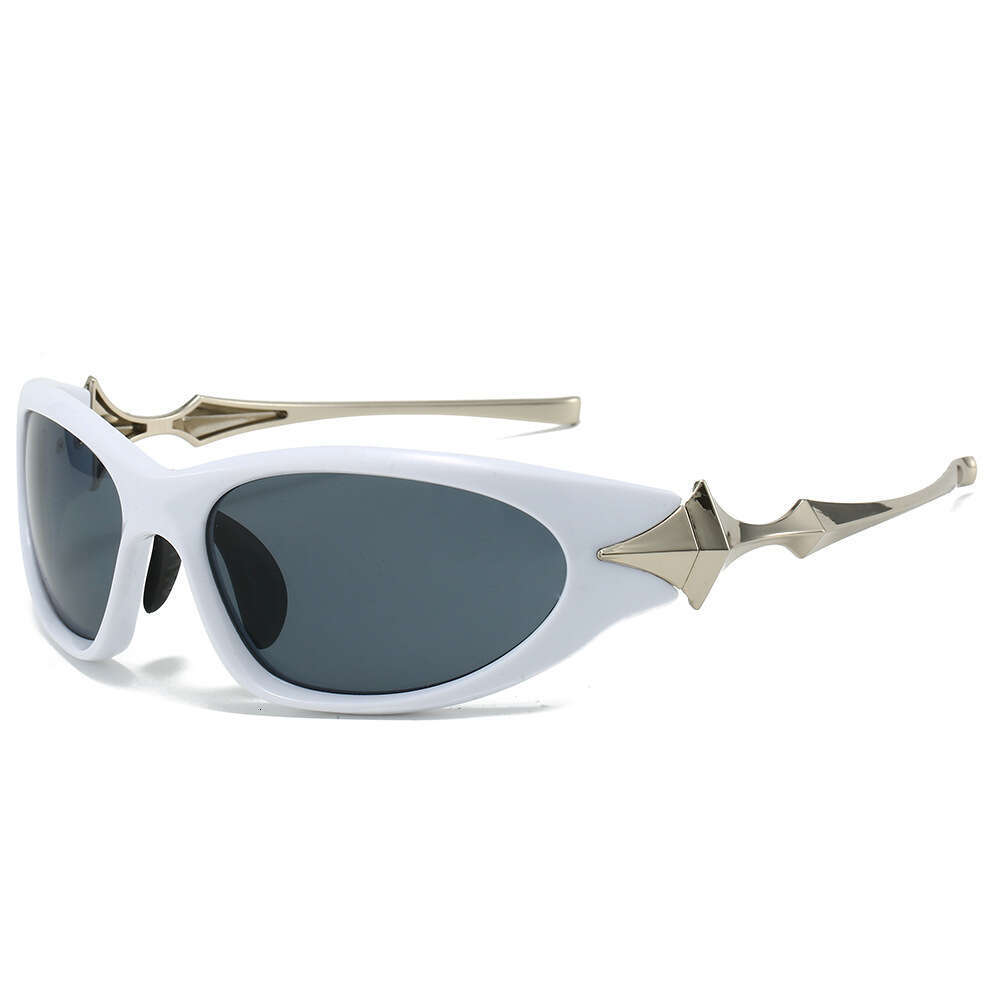 Futuristic Y2K Punk Sports Sunglasses Men Women 2026 Luxury Brand Vintage Star Sun Glasses For Lady Retro 2000's Goggles Eyewear