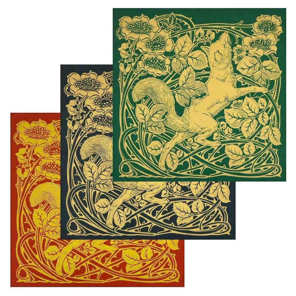 Fox And Flower Pattern Bandana | Stylish Hip-Hop Headband, Fashion Scarf, Outdoor Cycling Neck Gaiter Face Mask, Halloween Skull Headwrap, Liuyuemosha