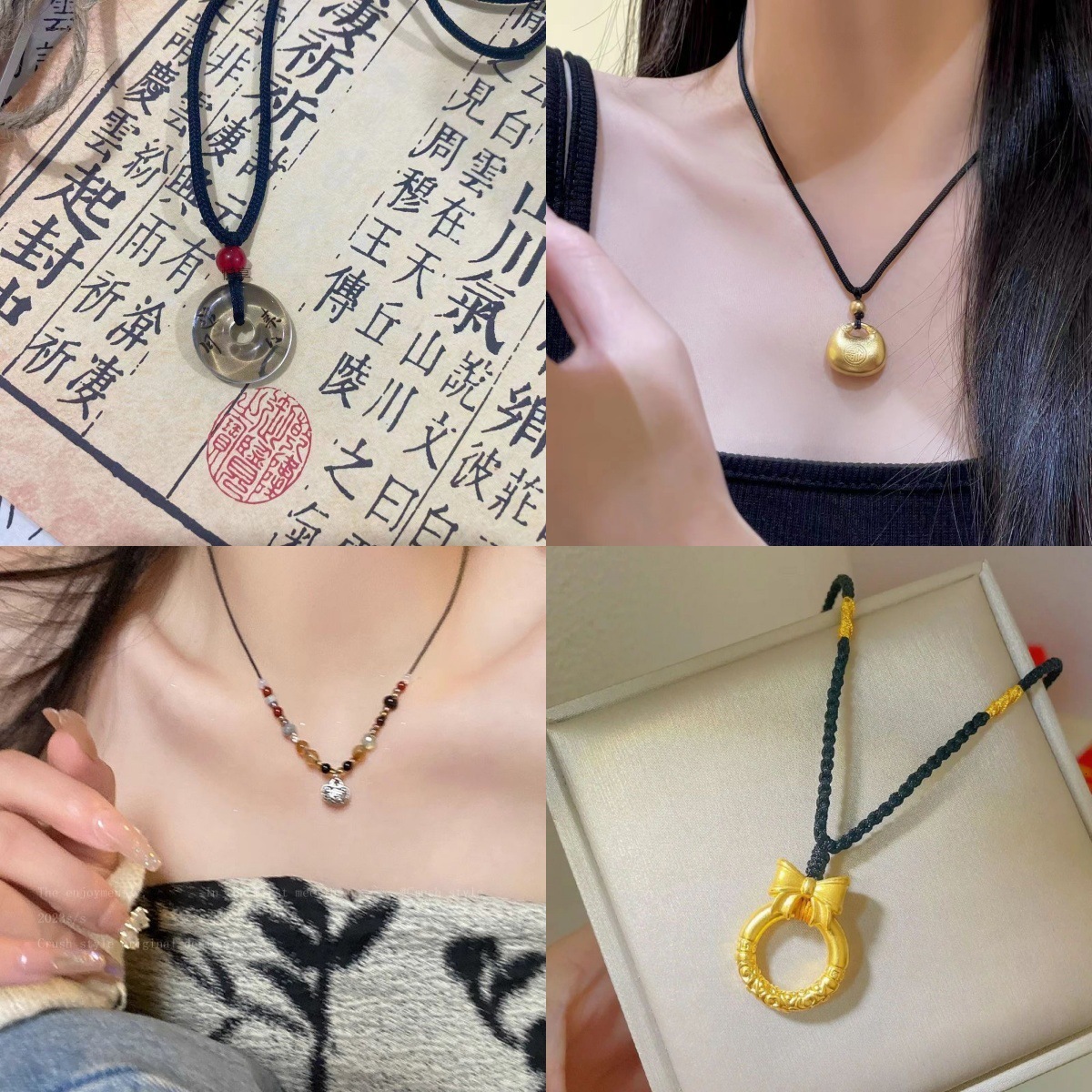 Designer luxury Rope Series Necklace for Men and Women, Niche High-End Light Luxury Design, Collarbone Chain, Ins Style, Student Best Friend Trend