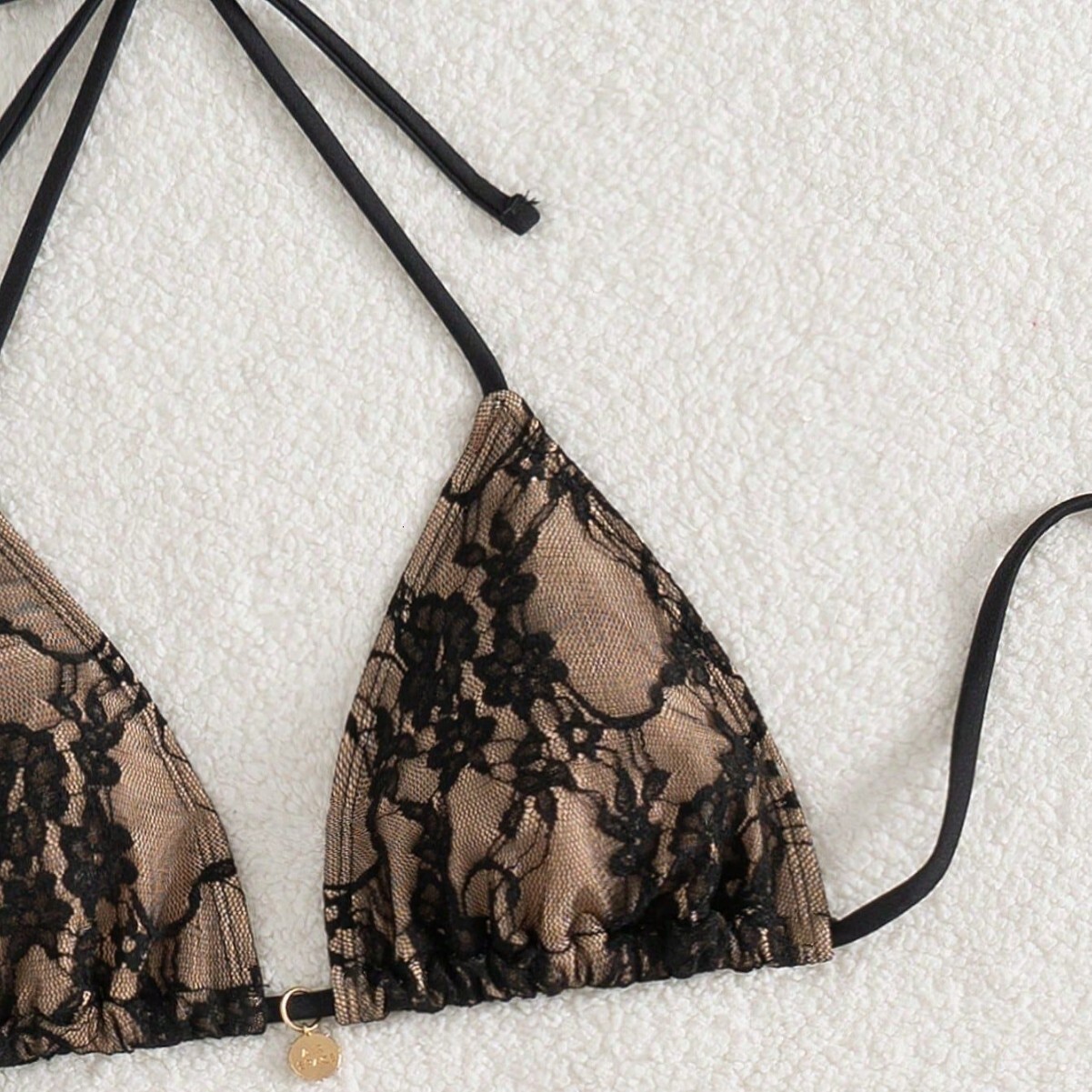Bikini Swimsuit Three-piece Set Ins Style Sexy Lace Womens Strap Swimsuit Women