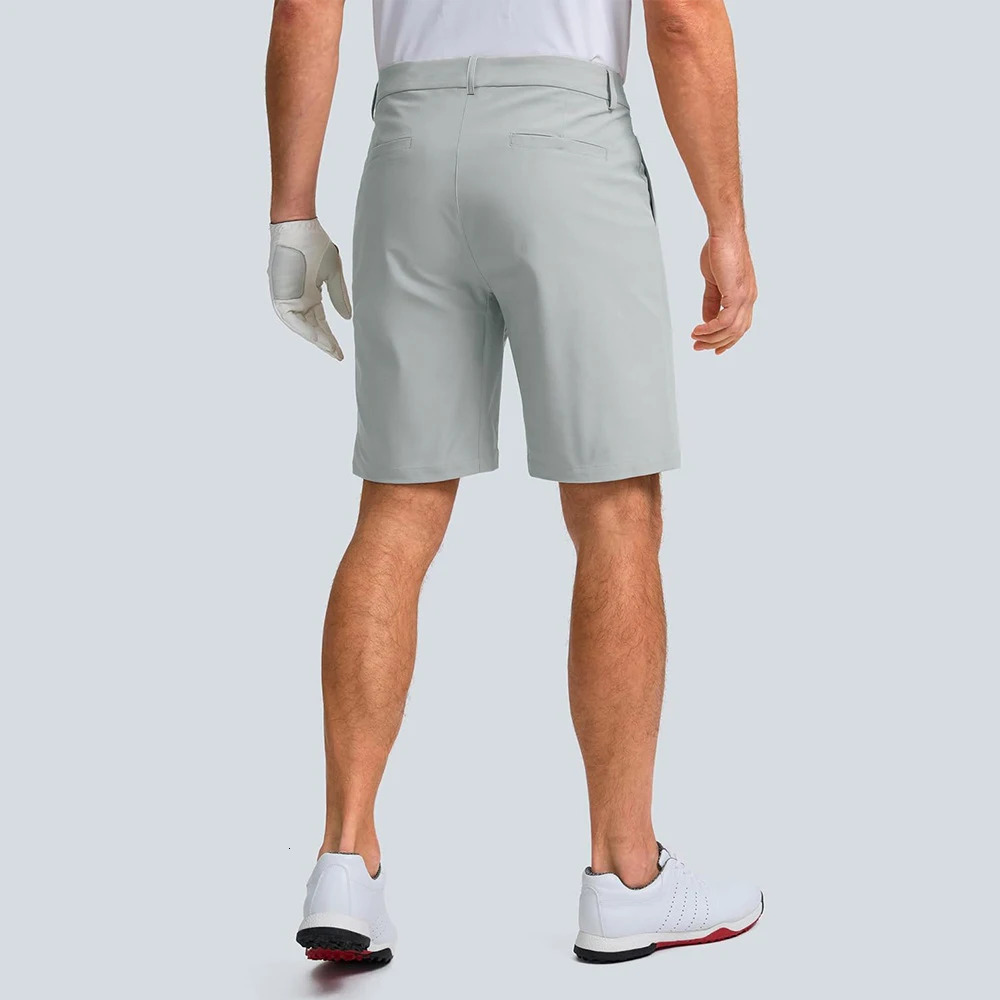 Shapershark Mens Casual Shorts Business Golf Pants Breathable Relaxed Fit with Quick-Zip Pocket n Solid Color Shorts 260327