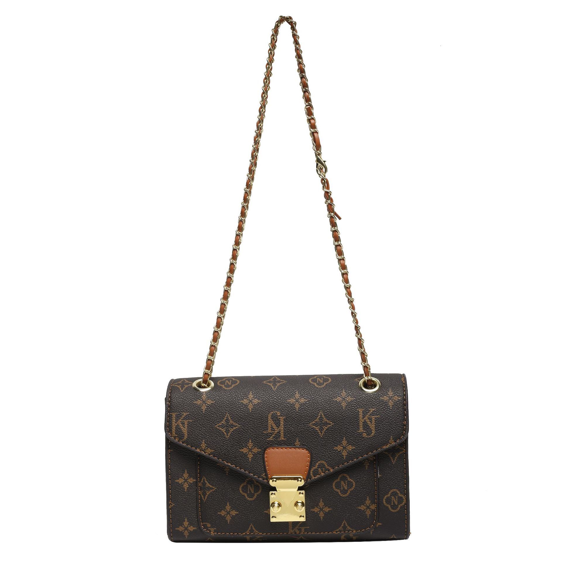 Unique design printed messenger for women, new fashion chain shoulder crossbody small square envelope bag