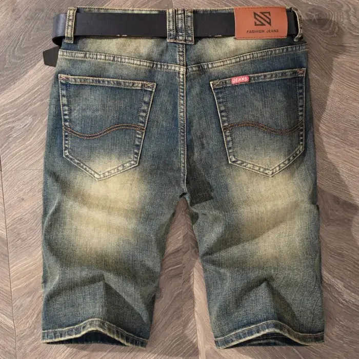 2025 Summer Brand Stretch Thin Bermuda Masculina Cotton Denim Jeans Jorts Men Knee Length Soft Ropa Hombre Shorts H260330