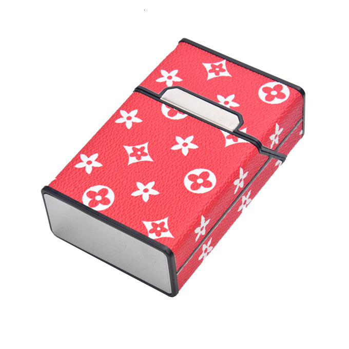 Lady's Fantasy 20-Pack Gift Box Leather Thick Men's Personalized Portable Magnetic Cigarette Case Shockproof Moisture-Proof Women's