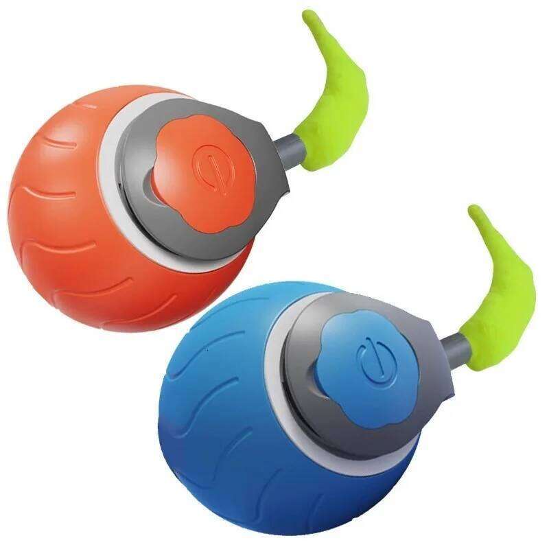 Interactive Toys Automatic Rolling Ball Faux Tail Rechargeable Smart Pet Electric Toy Dog Cat Training Imitate Mouse