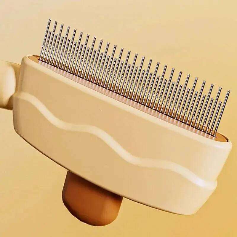 Comb Hair Remover One Button Dogs Self-cleaning Cat Brush Massage Combs Dog Grooming Brushes for Pet Products