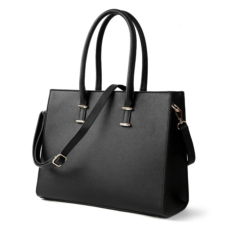 Womens Tote Bag Cross Pattern Laptop Handbag Shoulder Briefcase 260317
