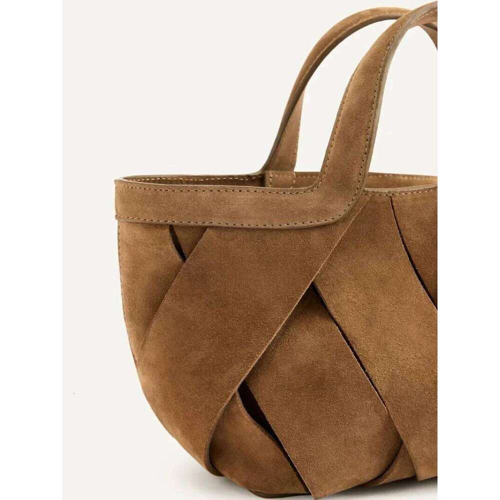 Luxury Faux Suede Weave Solid Shoulder Bags High Quality Simple Versatile Fashion New Style Handbags For Women Hot TIANOUDAISHU