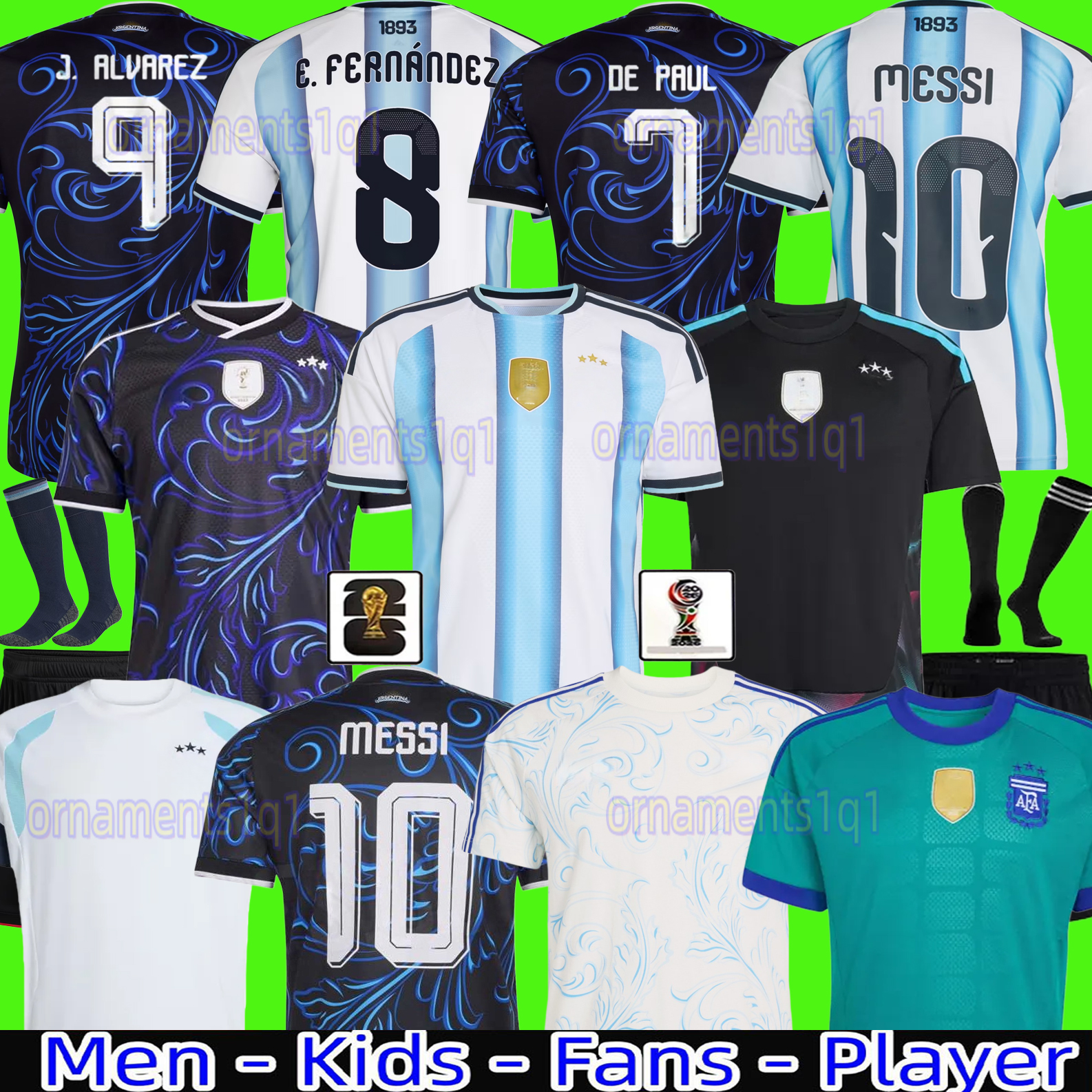 2025 2026 2027 Argentina star Soccer Jerseys MESSlS Fans Player retro 78 86 94 96 00 01 06 10 DYBALA MAC ALLISTER DI MARIA MARTINEZ DE PAUL 25 26 27 mens Kids Kit Football