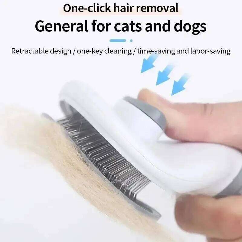 Dog Cat Self Cleaning Pet Hair Remover Brush For Cats Grooming Tools Pets Dematting Comb Dogs Accessories