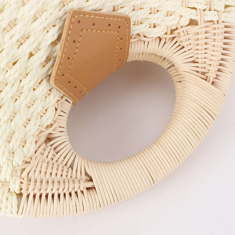 Handbag Luxury Bag Fashionable Large Capacity Shell Handbag Personalized Cute Vine Weaving Bag Beach Vacation Travel Straw Weaving Bag Leisure Bag Des