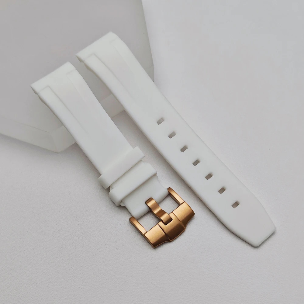 Highquality Rubber Straps Paired With Watch Case 22mm Strap Replacement Bracelet Accessories Bezel Waterproof Wristband 260318