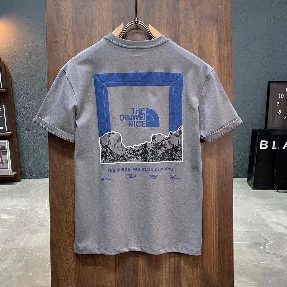 Luxury Brand Designer Clothes Trendy Men's Cotton T-Shirt With Short Sleeves, Versatile And Stylish, Ins-Style, Simple And Cool, Popular Online, 