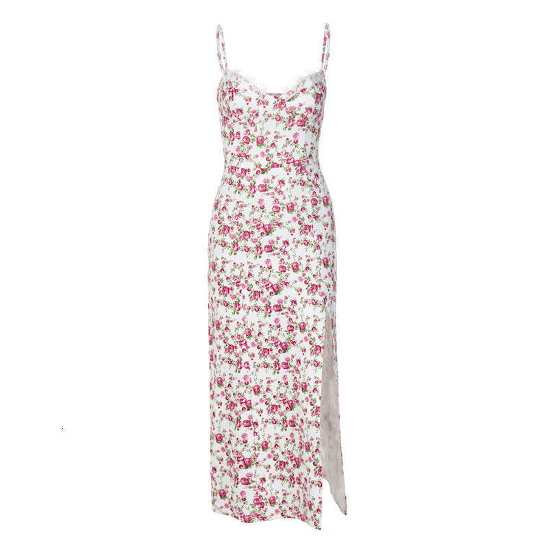 A11 2026 Summer New Designer European and American Women's Printed Split Strap Skirt Women's Wear