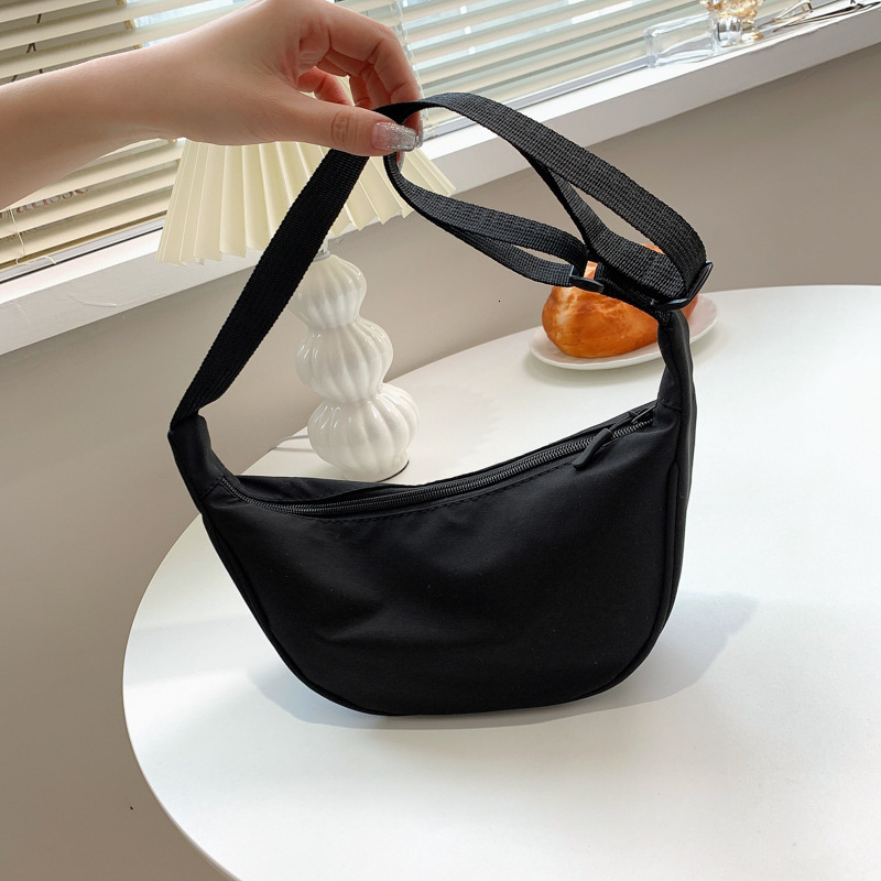 Free Shipping High Value Crescent Crossbody Bag for Women Nylon Sling Shoulder Bag