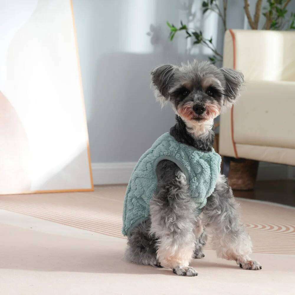 Pet Dog Cozy Clothing Sweet Soft Winter Windproof Fleece Clothes Vest for Small Medium Dogs Cats Sweater Chihuahua Pug Costumes