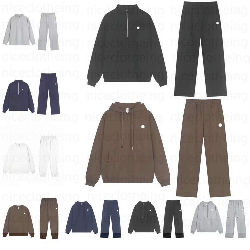 10A 2026 TOP Hot sale Zipper Coat Basic Hooded Comfort Athletic Lounge women sweatshirt Pants sets Men Hoodie Jacket sweat set Alosetnessitys men clothes