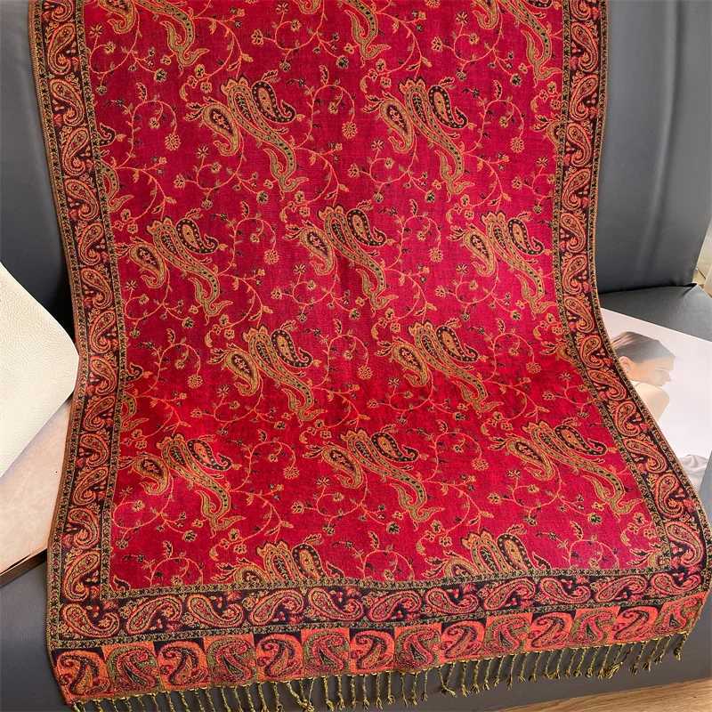 Luxury Brand Autumn Cashmere Pashmina Shawl Lady Wrap Warm Winter Scarves Design Print Fem Foard Cotton Stoles Scarf 2023 X260328