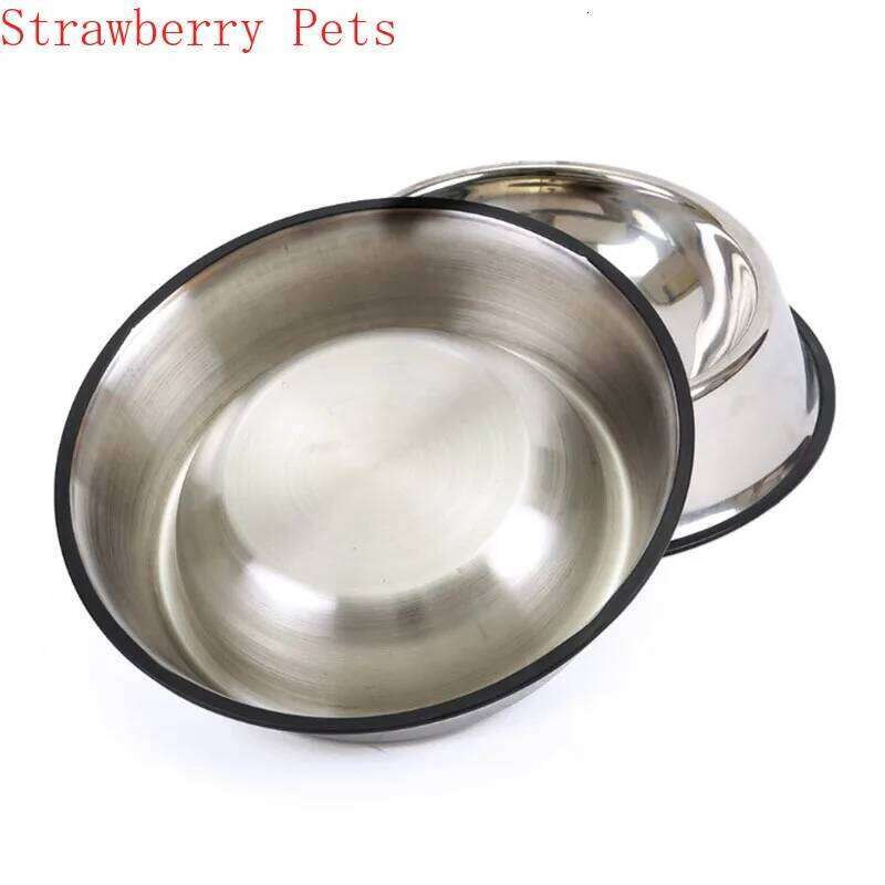 Stainless Steel Storage Container Dog Food Water Bottle Pet Bowl Feeder Dish for Small Large Dogs Cats 26W0330