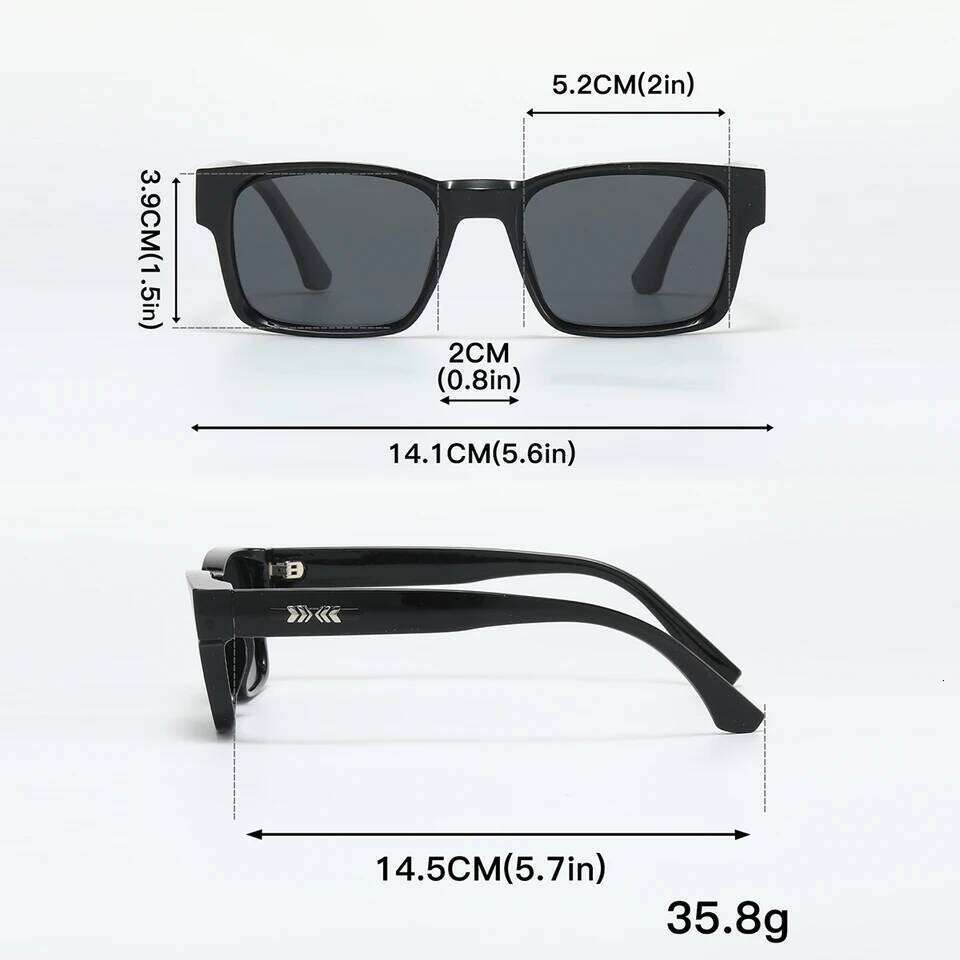Quality Square Polarized Sunglasses Men Metal Core UV400 Unisex Sun Glasses Travel Hiking Beach Fishing Eyewear 26Y0330