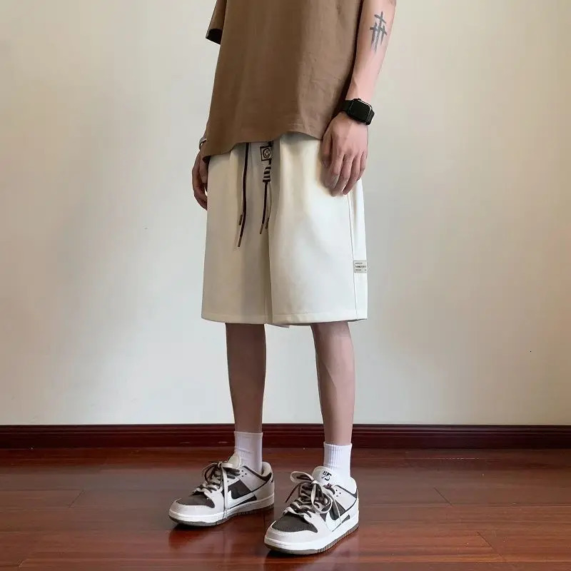 Korean Summer Mens Running Shorts Gym Wear Fitness Workout Shorts Sport Pants Tennis basketball Training Waffle Shorts 260330