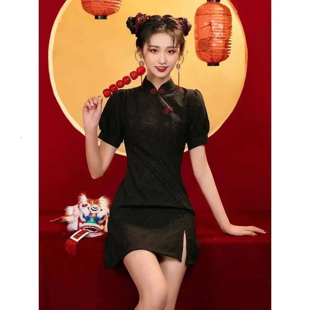 Chinese Vintage Female Dress Old Shanghai Dragon&Phoenix Qipao Elegant Halloween Cosplay Women Cheongsam Collar Sexy Vestidos MAKOUFEI