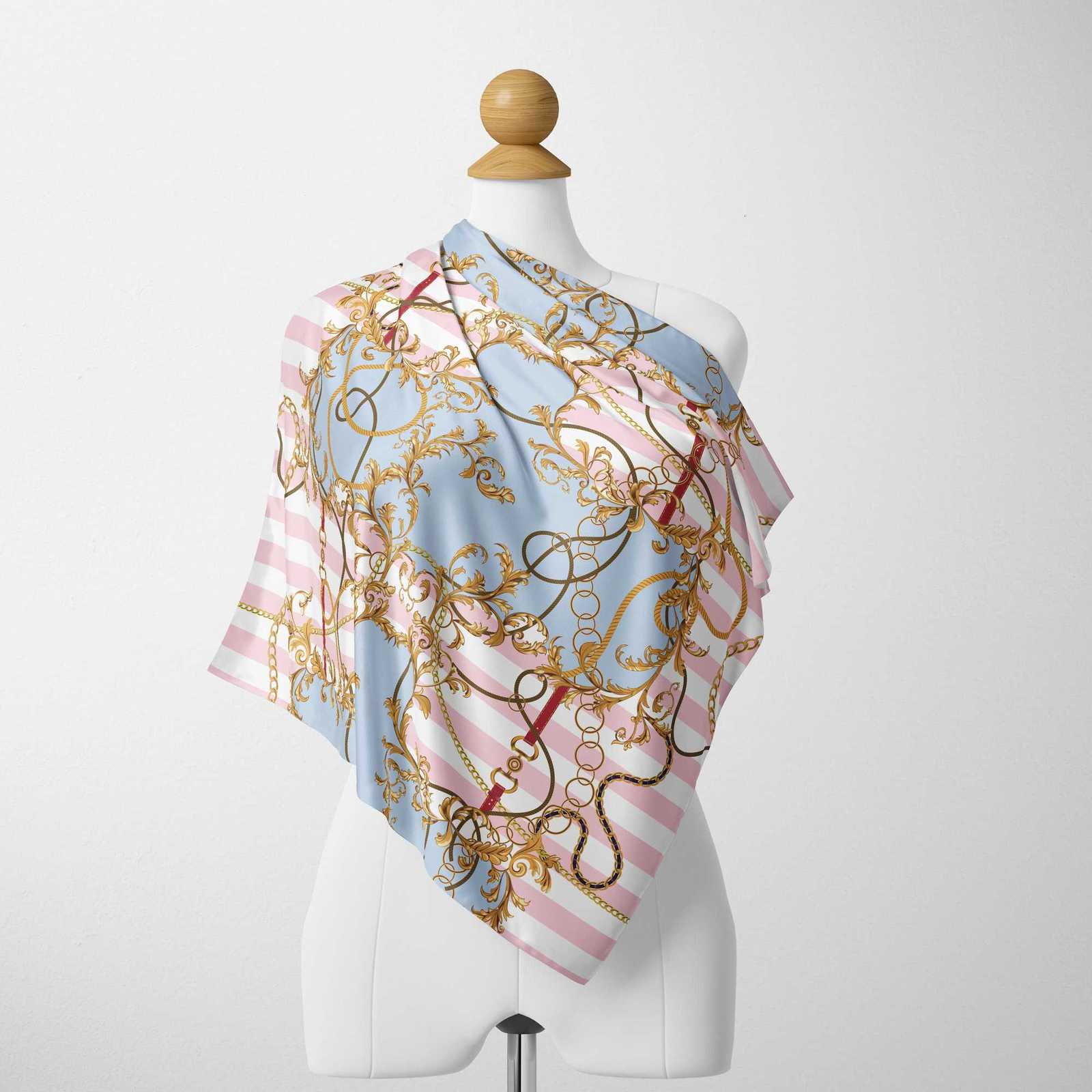 70cm70cm Fashion 2025 Design Print Silk Square Scarf Wen Floral Foard Horse Hairband Neckerchief Hijab band Bandana X260328