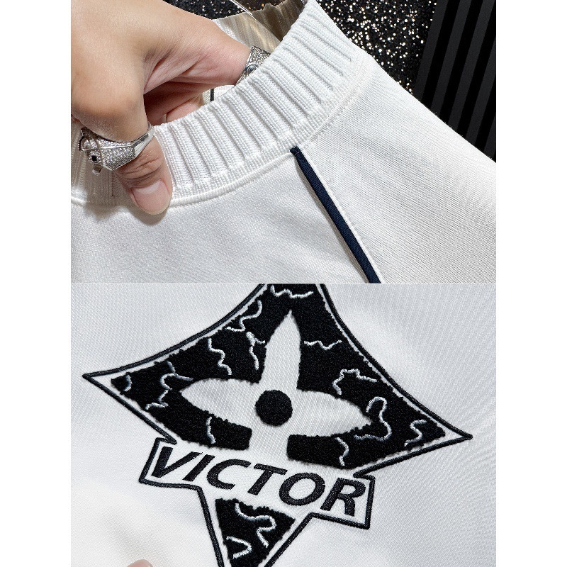 High-quality men's T-shirts 2026 Summer New Fashion American High Street Geometric Pattern Short Sleeve T-Shirt for Men, Round Neck Loose Fit Tre