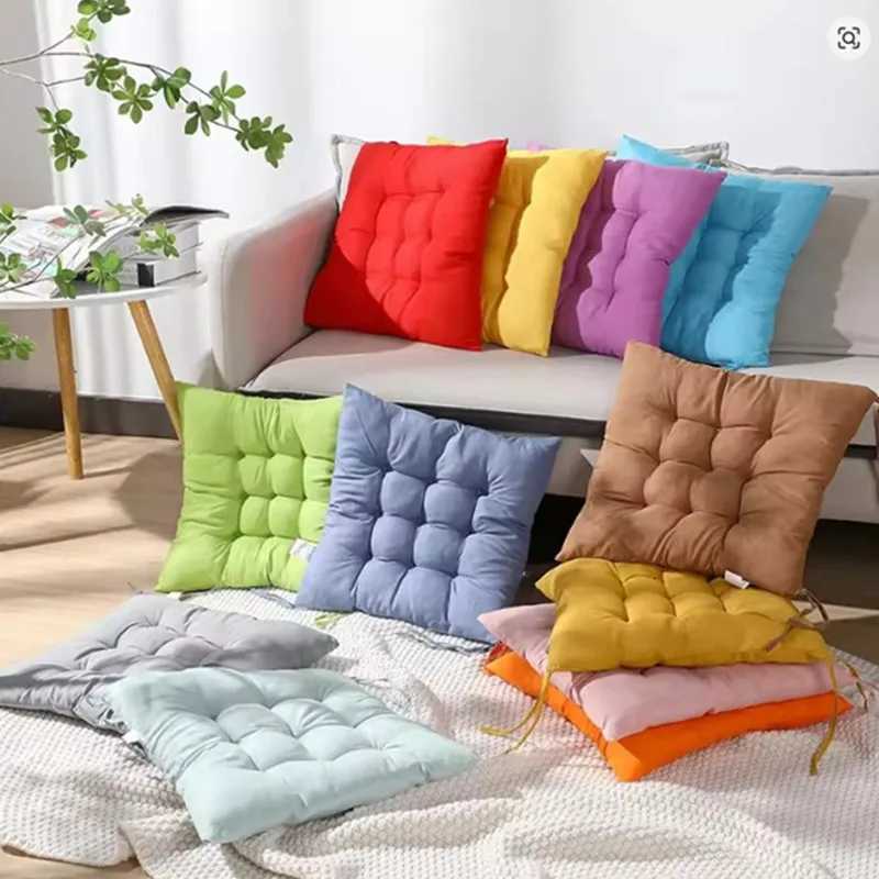 Square Chair Soft Pad Thicker Seat Cushion For Dining Patio Home Office Indoor Outdoor Garden Sofa Buttocks Cushion With Strap H260330 - view 6