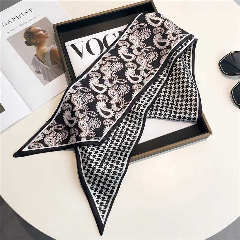 Luxury Brand Horse Printed Scarf Elegant Slender Thin Silky Scarf Wens Casual Decorative Neck Scarf X260328