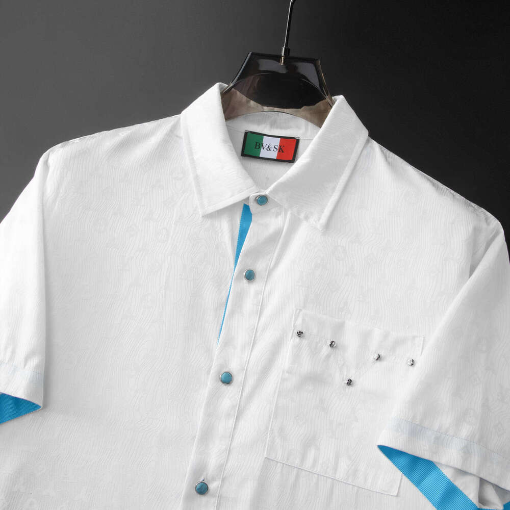 American-Style Light Luxury Trendy Brand 2026 New Summer Short-Sleeve POLO Shirt For Men With A High-End Feel And Jacquard Pocket