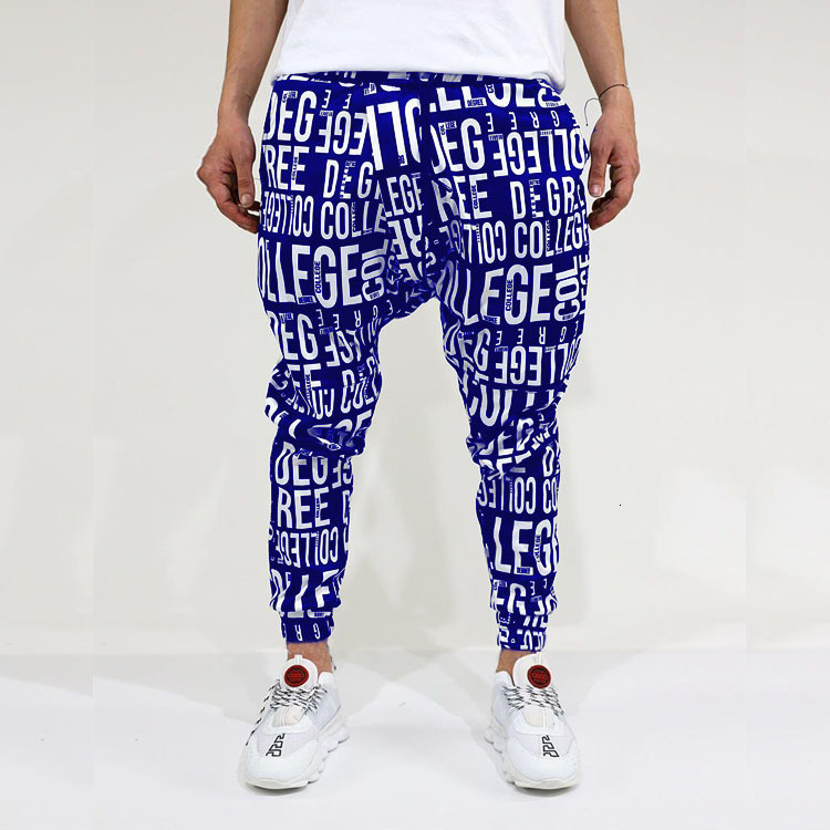 Summer mens stretch casual pants long pants jogger pants hip-hop loose fit high elasticity quick-drying