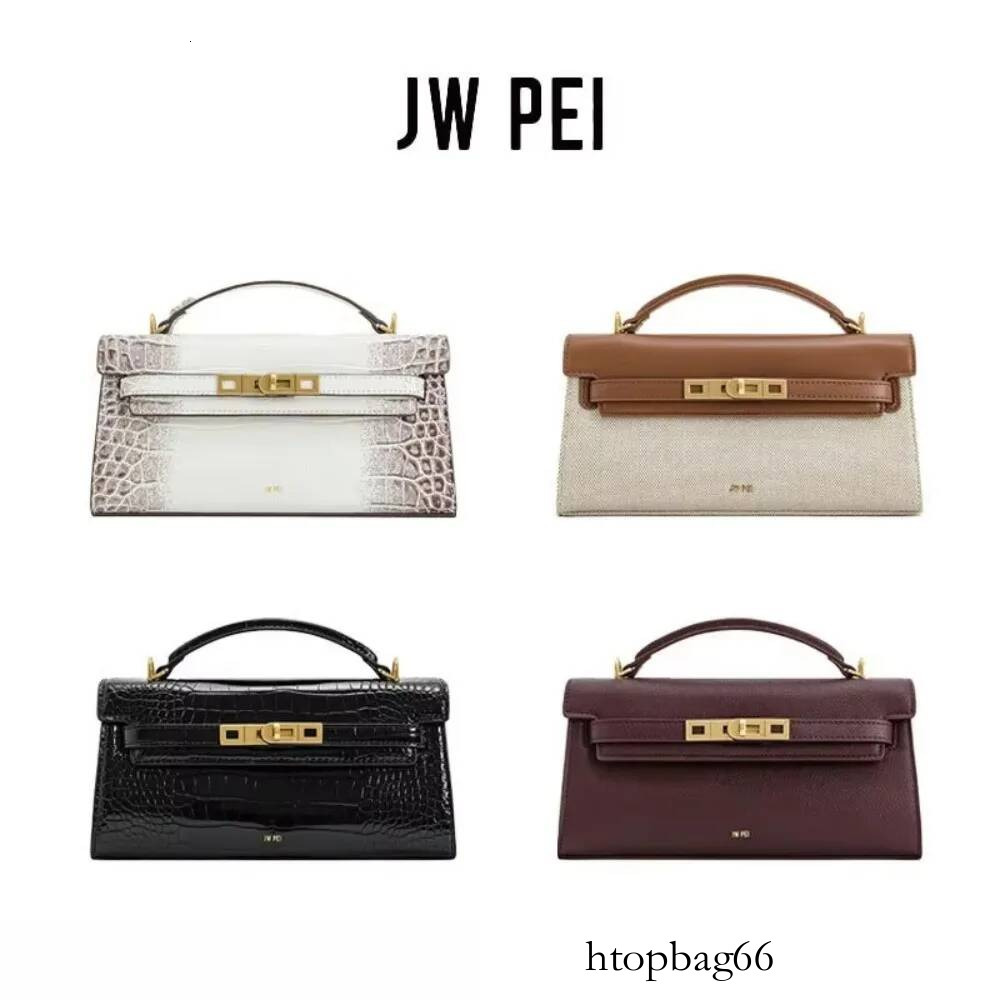 JW PEI Crocodile Embossed Handbag, Luxury Designer Convertible Purse for Women, Crossbody & Shoulder Bag in New Style