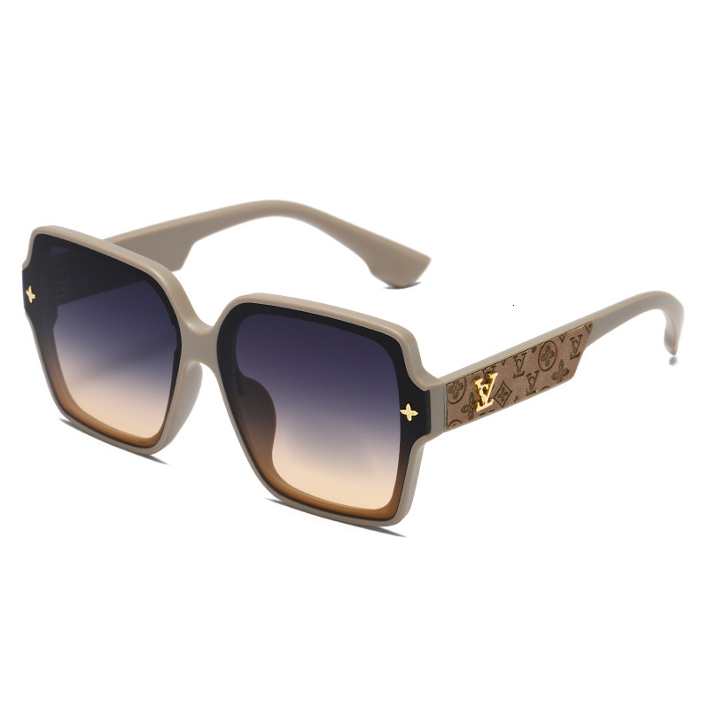 Luxury Brand Designer Sunglasses 2026 New Fashion Square Frame Sunglasses For Women, Style, Light Luxury, UV Protection, Large Frame, Versatile Glasse