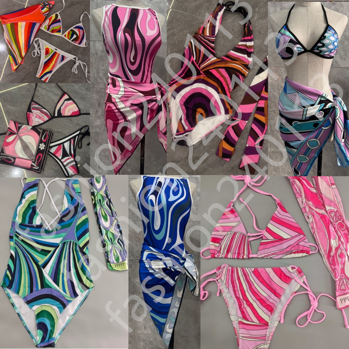 pucciswimsuit bathing suit bikini designer swimwear one piece swimsuit women bikinis luxury swim suit summer fashion lady sexy beach bathing suits swimming sets