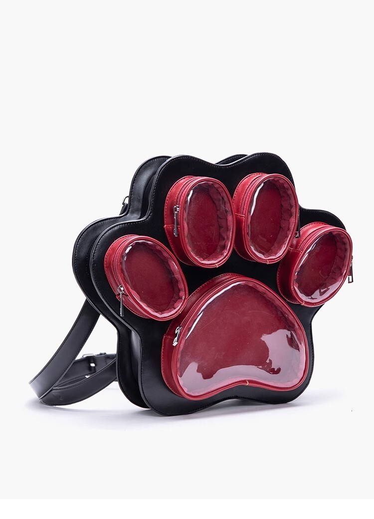 2026 New Multi layer Cat Claw Handbag, Cute Japanese Girl Shoulder Bag, Fashionable Multi functional Cross Backpack, Designer Bag