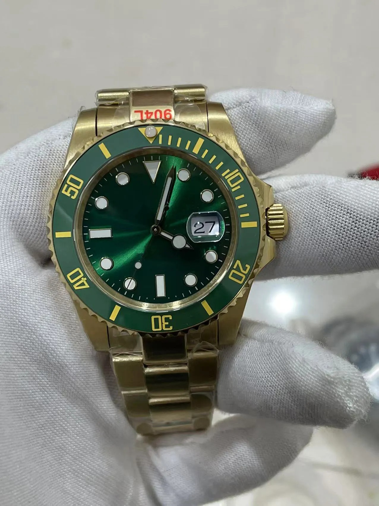 U1 Factory ST9 Upgraded Mens Watch Waterproof Automatic Mechanical Movement Sapphire Glass Ceramic Bezel Stainless Glide Lock Clasp Men Watches Male W
