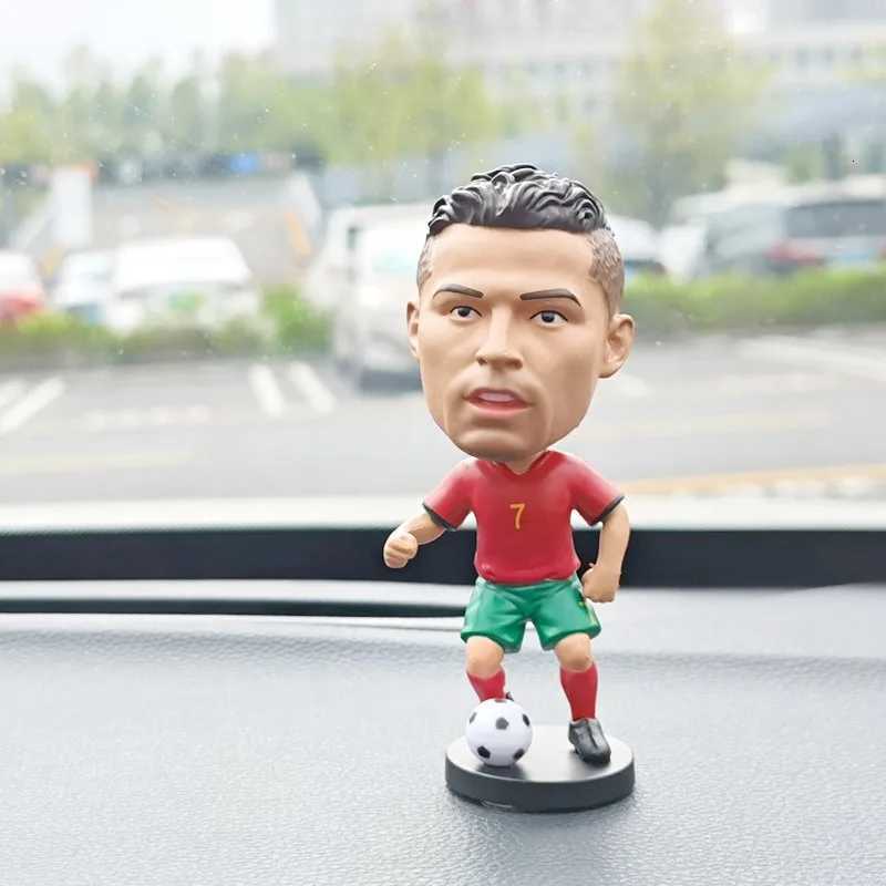 Football star doll car ornament gives boys gifts C Ronaldo star week character Neymar shaking his head doll birthday giftT260330