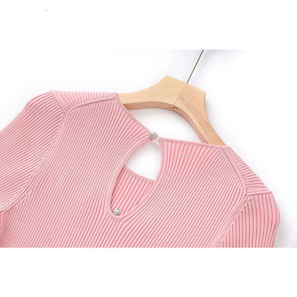 2026 spring/summer designer French A10 niche elegant sweet slim irregular hollow knit dress trend