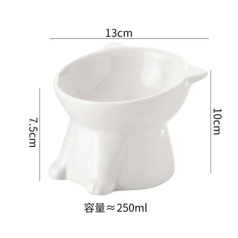 Pet supplies Cat basin Drinking High foot dog food bowl Anti-knock 26W0330