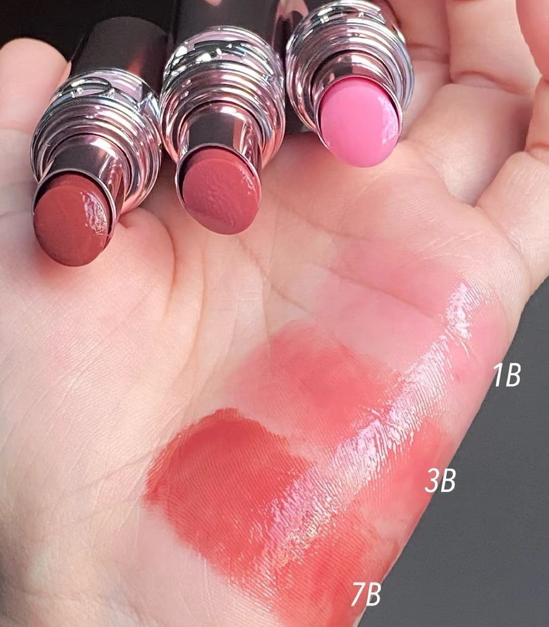 Loveshine Candy Glow Lipstick Pink Case Hydrating Tinted Lip Balm Long Lasting Shine Lip Color Makeup For Women 8 Colors Natural Lipstick 3.1g Fast De