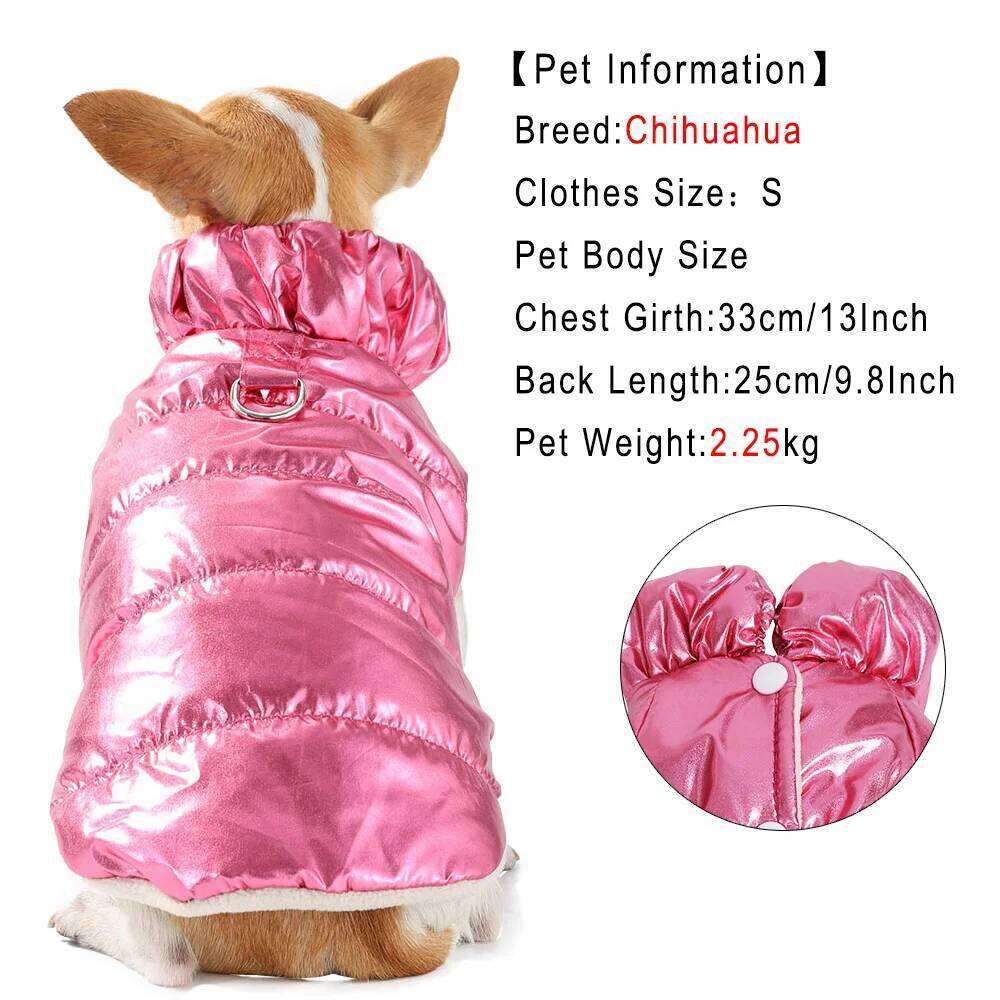 Hiking Dog Clothes For Small Medium Dogs Cats Windproof Warm Fleece Puppy Coat Vest Chihuahua French Bulldog Pet Jacket Outfits