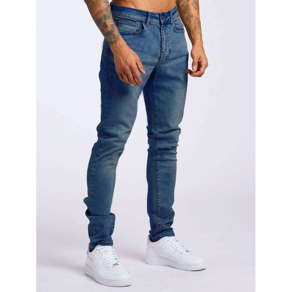 New Stretch Men's Jeans Washed Motorcycle Trousers Vintage Man Cowboy Pants Punk Loose Straight Retro Baggy Designer Casual Goth 26Y0330