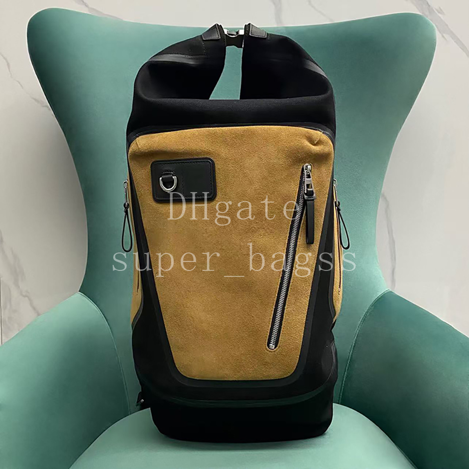 Flex roll-top backpack canvas and suede handbag Mirror quality crossbody bag Luxury designer bag 42*60CM shoulder bag genuine leather travel bag with gift box LO024