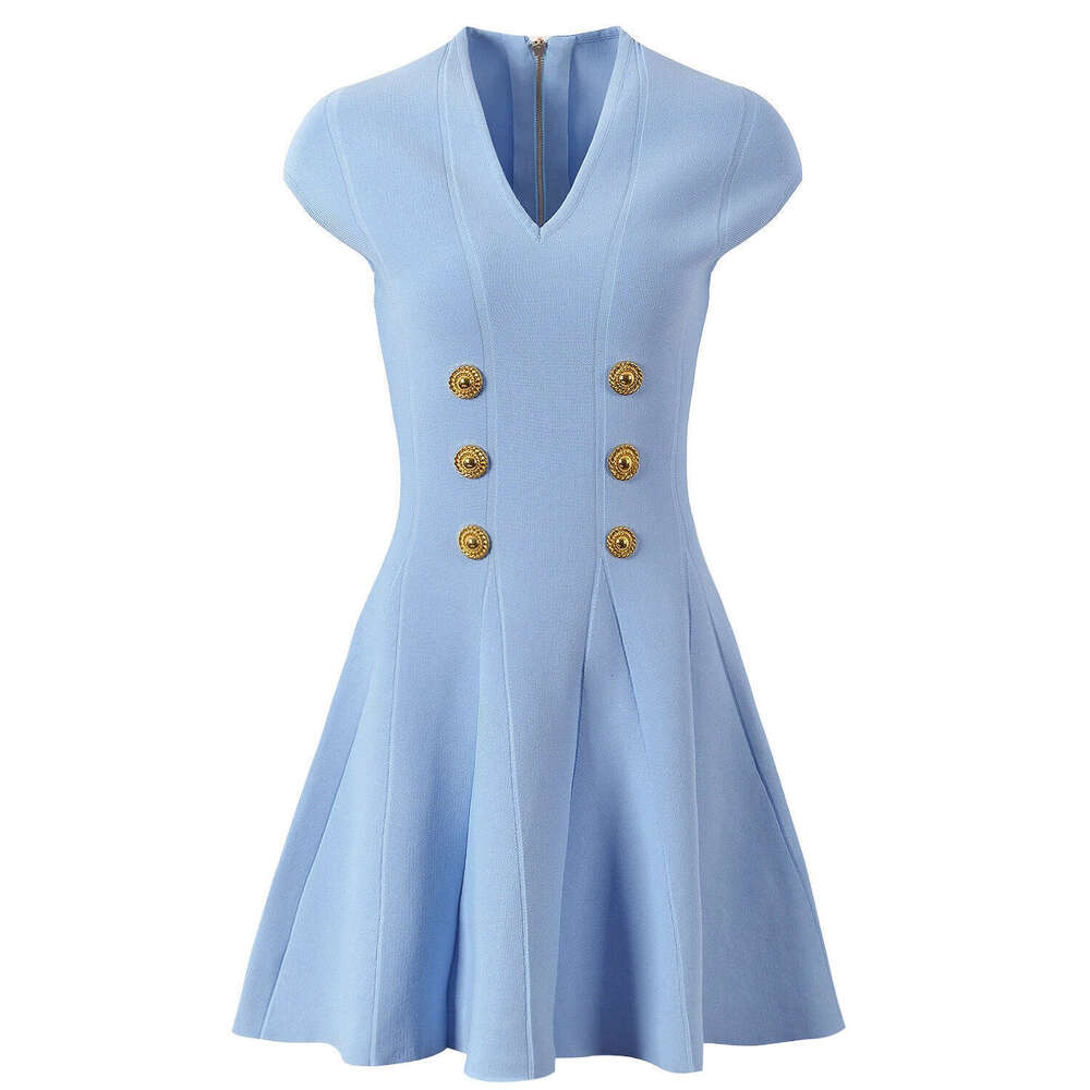 Spring and X21 summer new designer women's sleeveless high-quality knitted pleated skirt A-line short skirt 2026