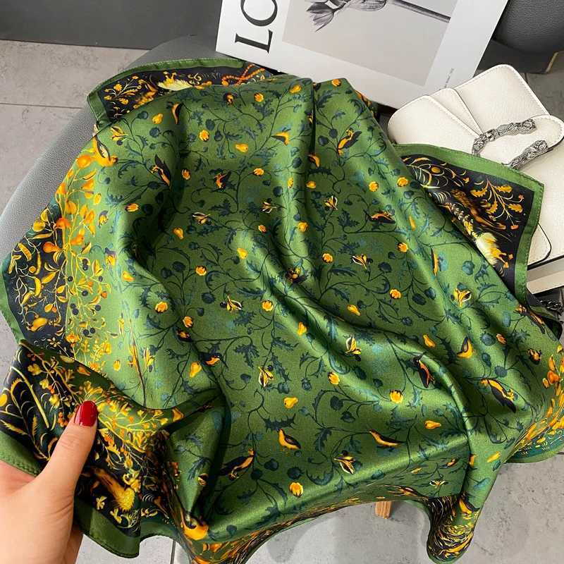 100 Real Silk Scarf New 68CM Natural ShAWl WrAPs Women Ladies Fashion Scarves Foulard Bandana Square Headband Hijab Z260330
